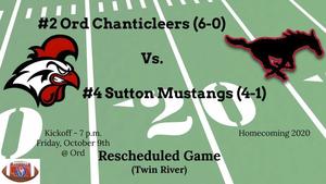 Game Rescheduled